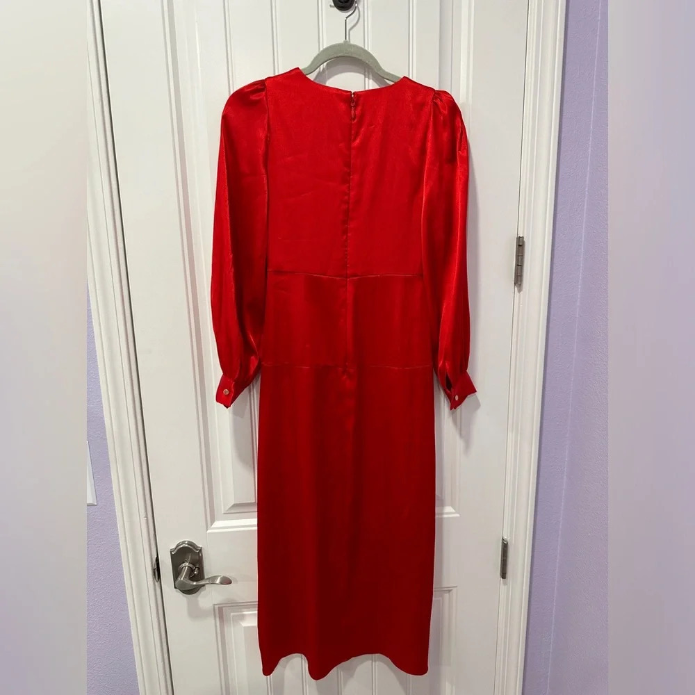 Topshop | Red Satin Cutout Dress - New with tags | Size: 2 - Picture 6 of 6